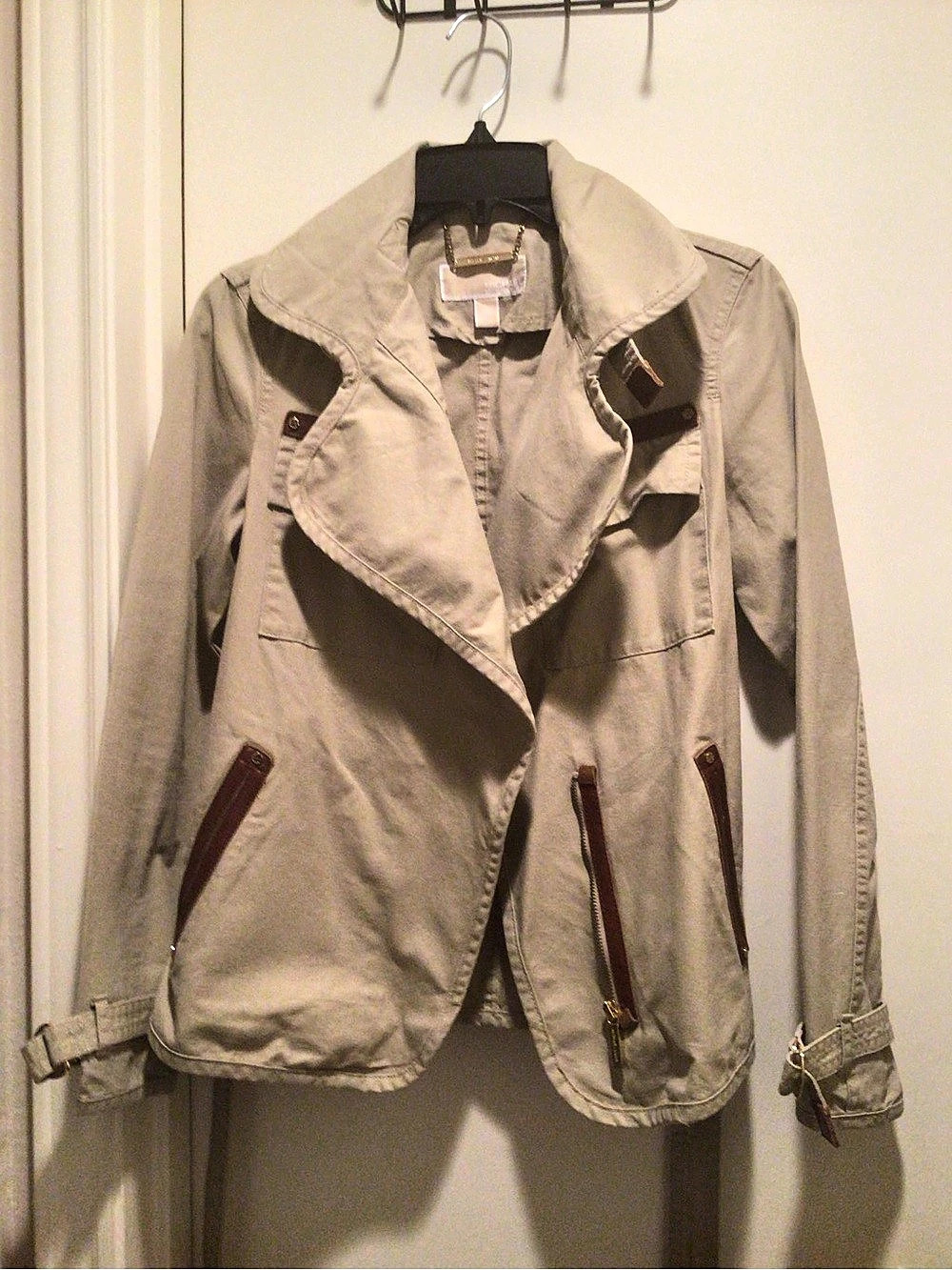 Michael Kors Utility Jacket Beige XS Like New